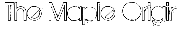 The Maple Origins font preview